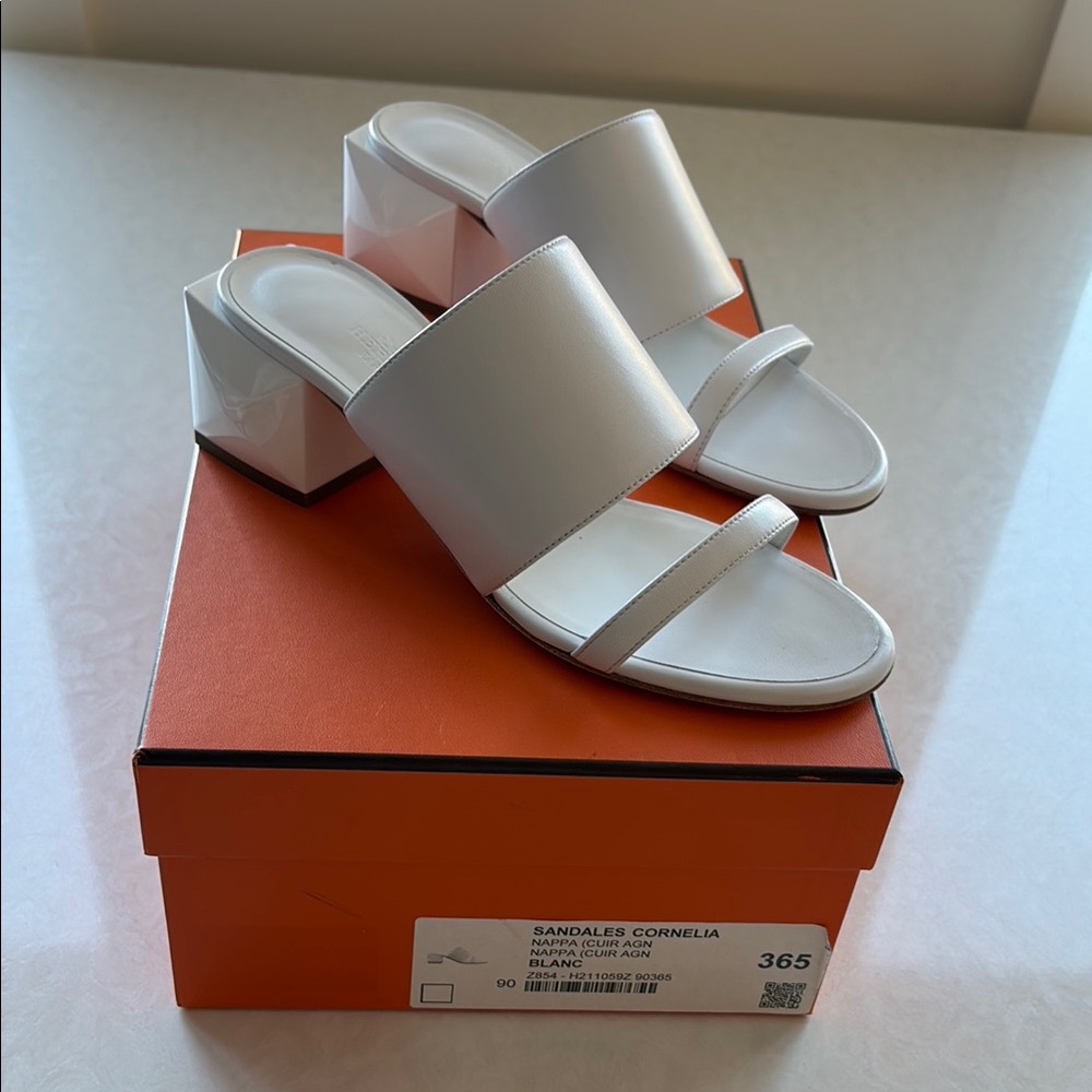 Hermes Cornell’s Sandales block heel